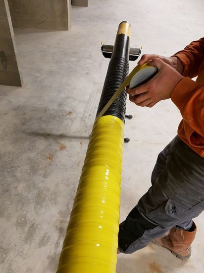 Protections avant pose enterrée réseaux gaz acier avant compteurs